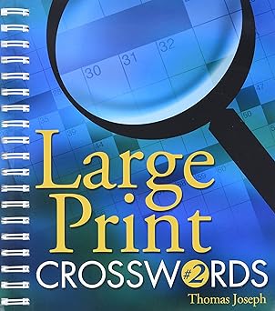 Large Print Crosswords #2 Spiral-bound – Large Print