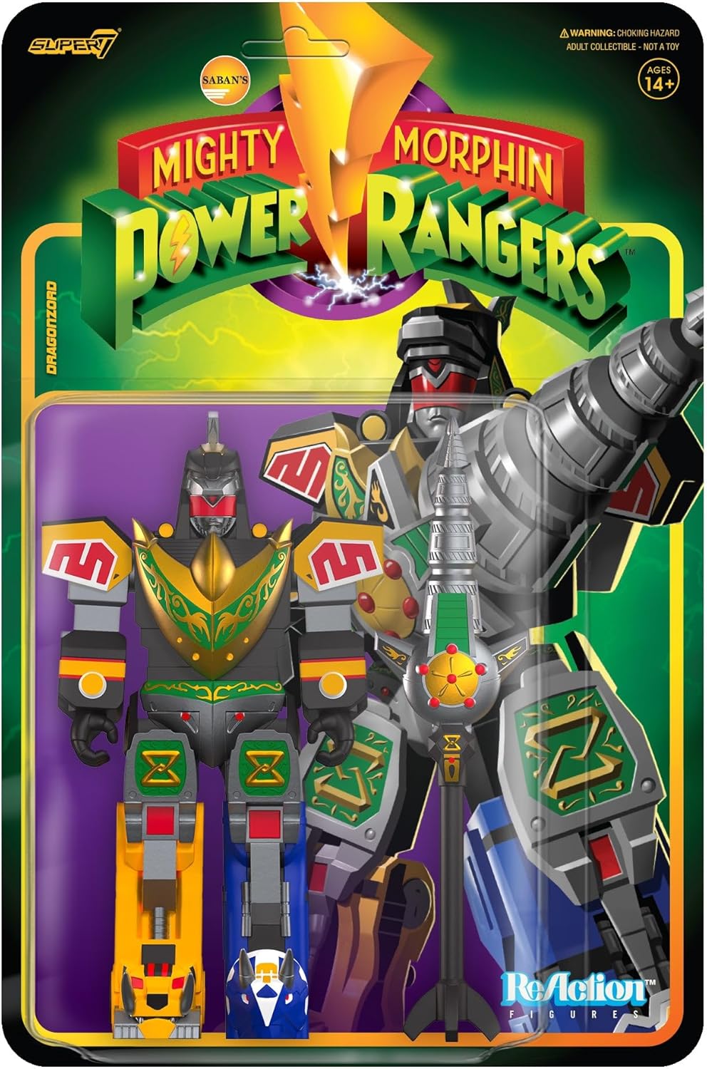 Super7 Mighty Morphin Power Rangers Dragonzord (Battle Mode) - 6" UNPUNCHED NEW NIB -  BigGreenBear.com Action Figure 24.99