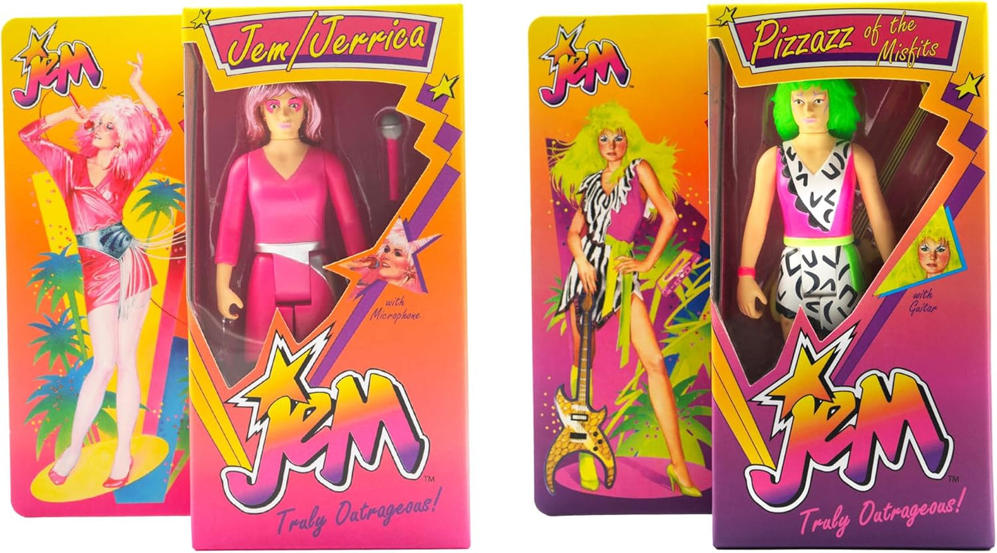 Super7 Jem and The Holograms Jem (Neon) - 3.75" Jem and The Holograms Action