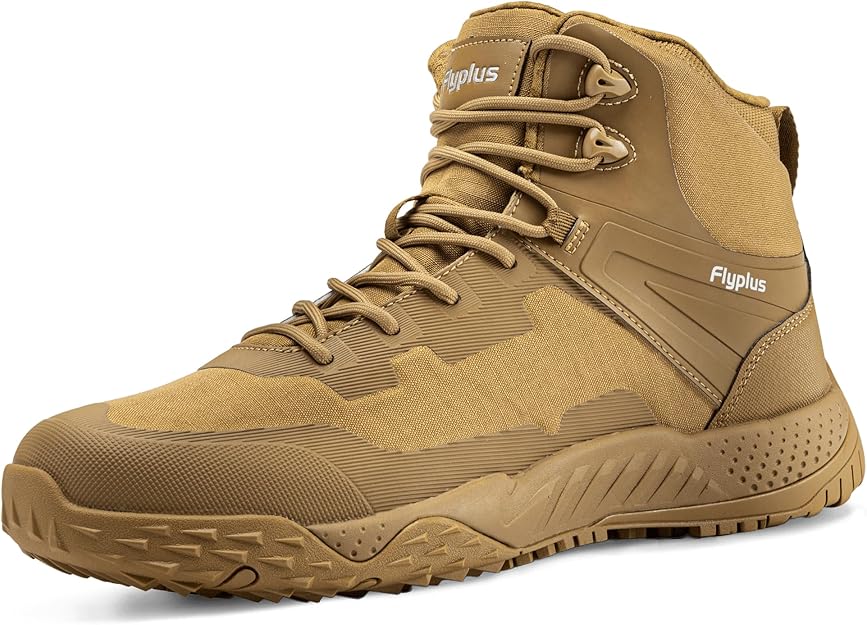 Men's Waterproof Military Tactical Boots in Black - Big Green Bear