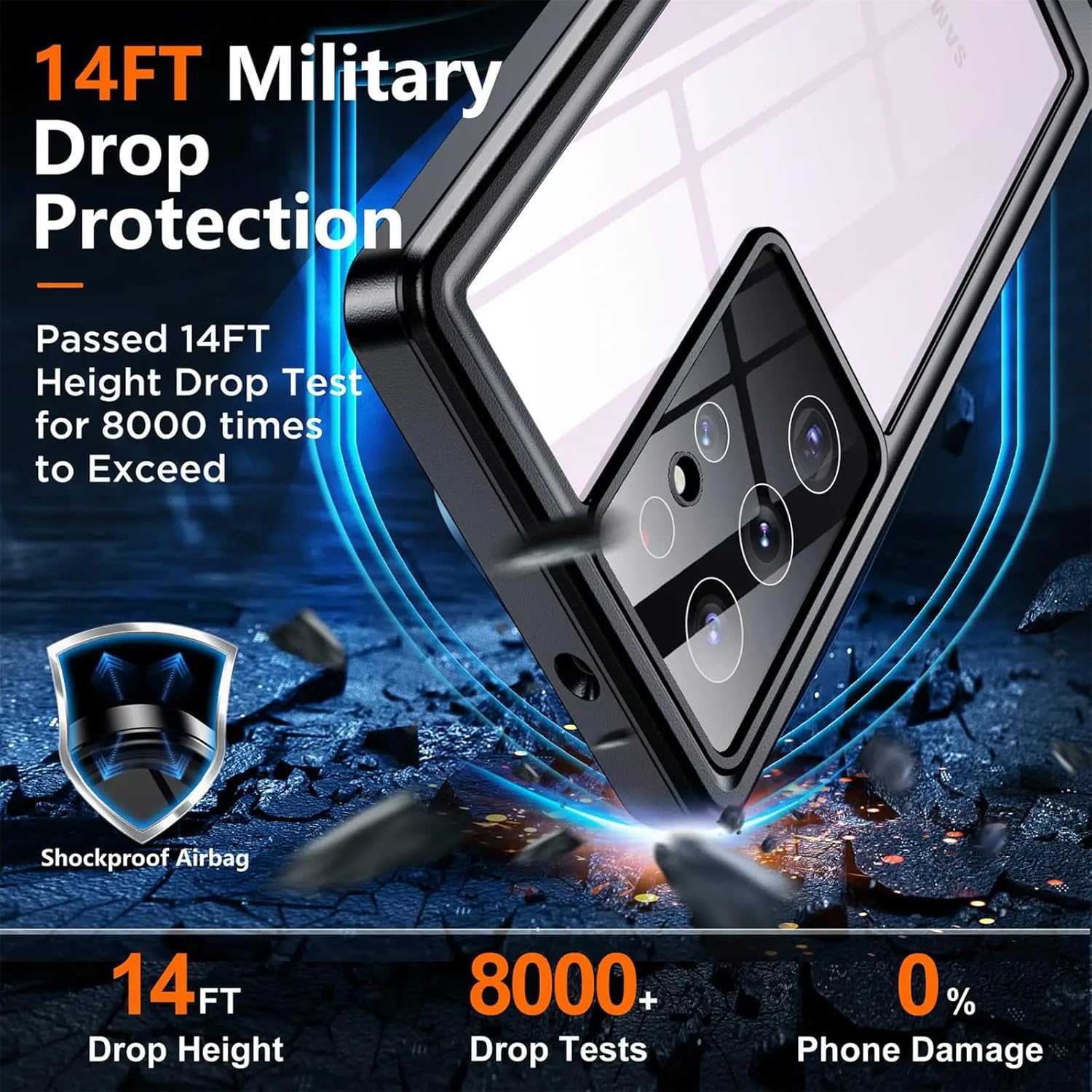 Waterproof Case for Samsung Galaxy S24 Ultra/S24 Plus/S24, IP68 with Built-in Screen Protector -  BigGreenBear.com cell phone 19.95 USD Big Green Bear