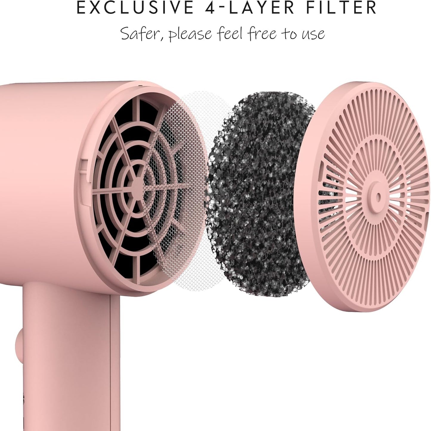 Hair Dryer with Diffuser, Blow Dryer for Women | Advanced Ionic Technology -  BigGreenBear.com Beauty Products 24.55 USD Big Green Bear