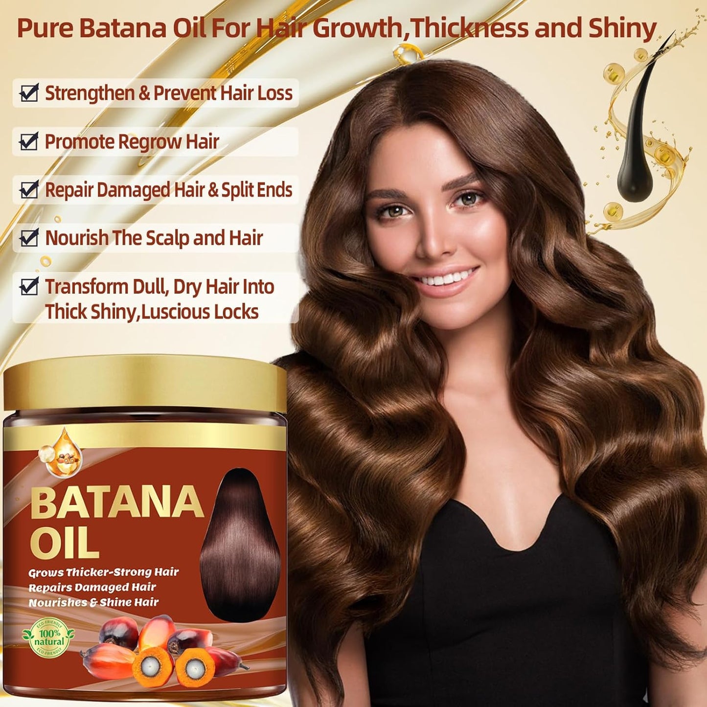 Batana Oil for Hair Growth & Rosemary Oil for Hair Growth Hair Loss Treatment -  BigGreenBear.com Beauty Products 14.95 USD Big Green Bear
