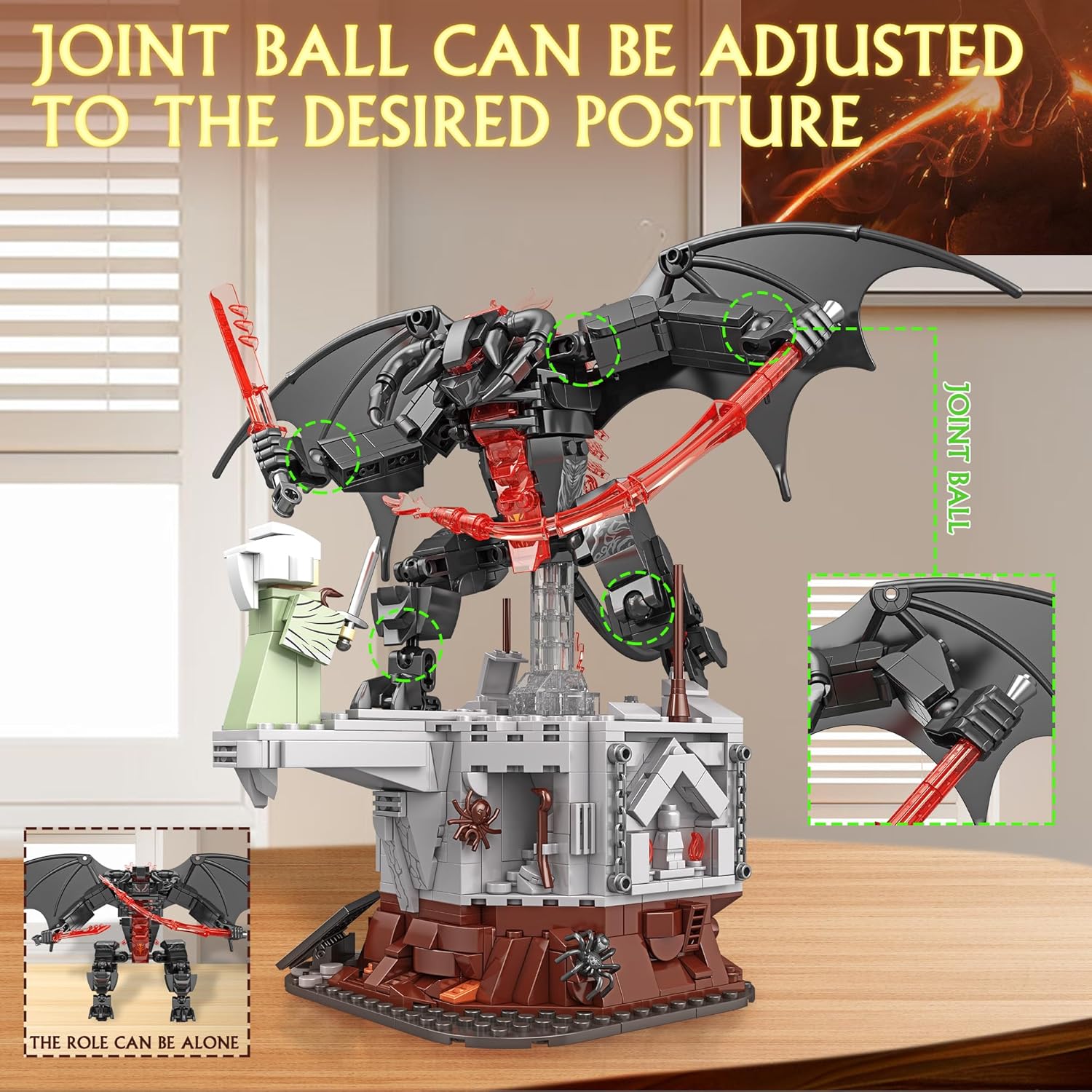 988PCS Magic Rings Battle Construction Building Set, Guardian Showdown Dark Lord Monsters -  BigGreenBear.com Building Toys 49.99 USD Big Green Bear