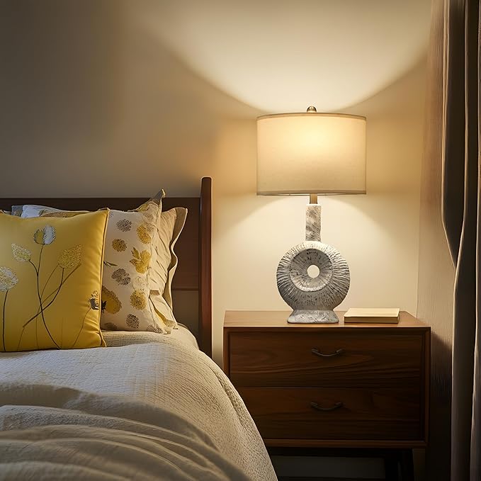New-26.75" Ceramic Table Lamp Farmhouse Rustic Boho Retro Modern -  BigGreenBear.com table lamp 59.99 USD Big Green Bear