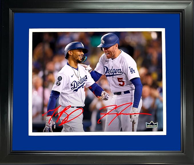 Signed Framed Freddie Freeman & Mookie Betts