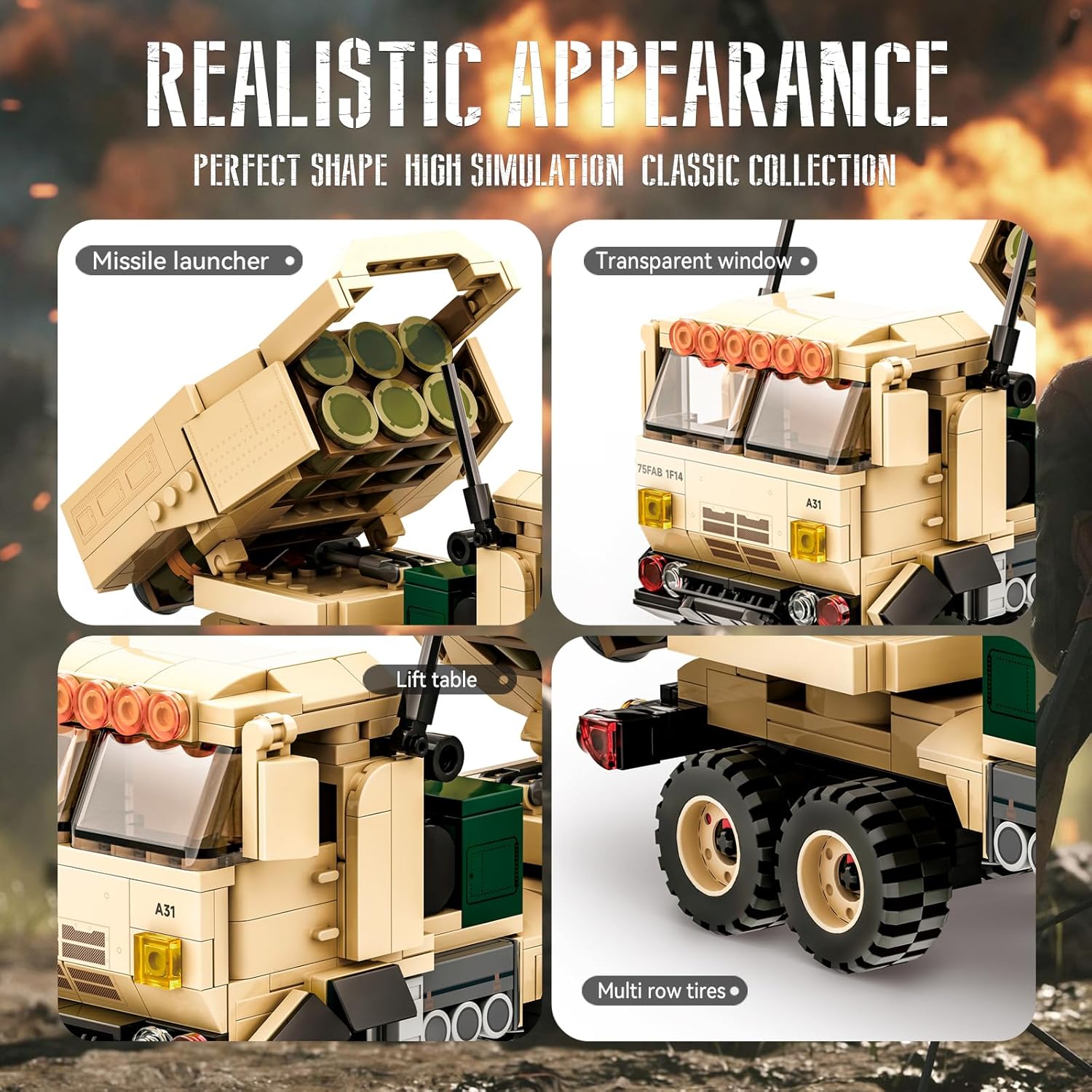 Armored Vehicles Kit, Wars Army Battle Car Construction Block (443PCS) -  BigGreenBear.com Building Toys 16.99