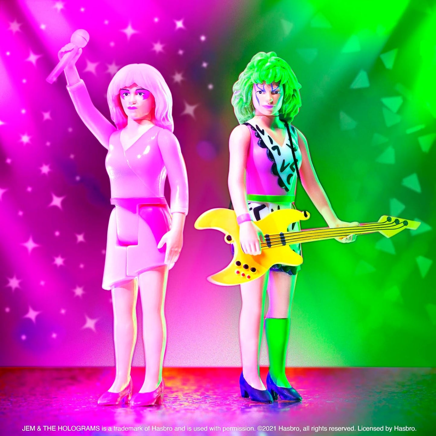 Super7 Jem and The Holograms Jem (Neon) - 3.75" Jem and The Holograms Action
