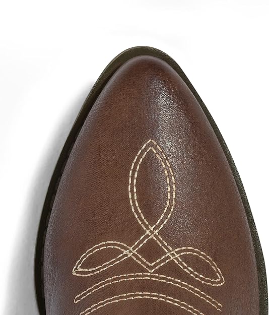 Women's Western Cowboy Boots Embroidered Mid-Calf Pointed Toe Cowgirl Boot -  BigGreenBear.com clothing 49.99