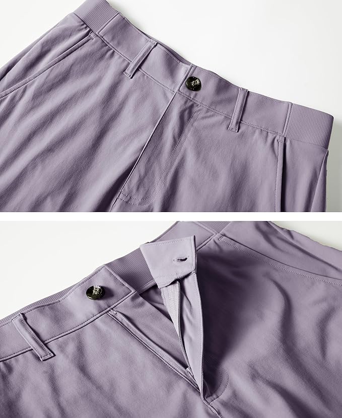 Women's 9 inch Bermuda hiking cargo shorts in black with multi-pockets and belt loops.