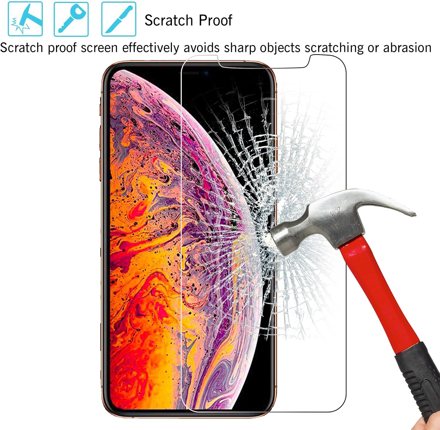3 Pack  Screen Protector for iPhone 11 Pro Max/iPhone Xs Max -  BigGreenBear.com