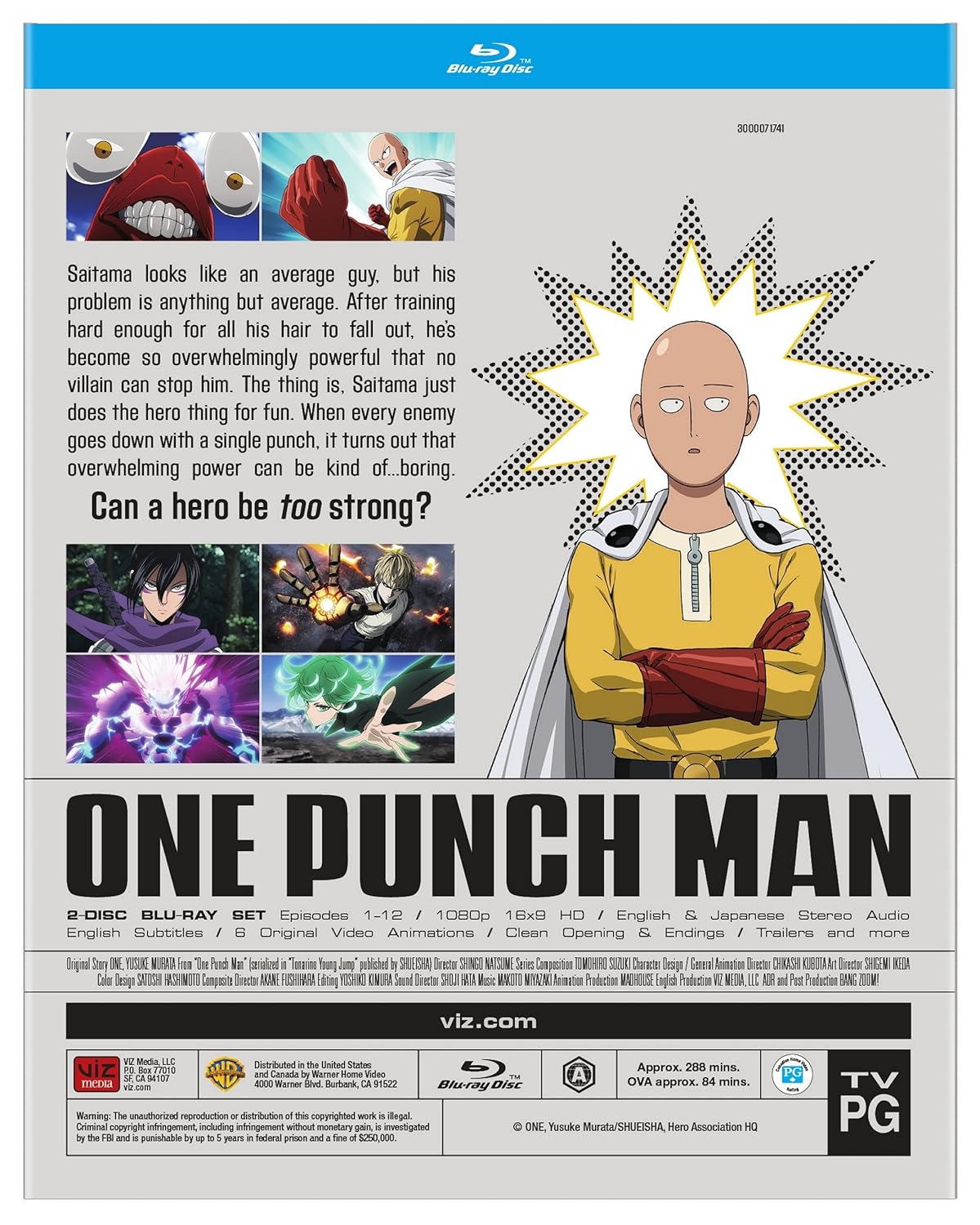 One - Punch Man Standard Edition (BD) [Blu-ray] -  BigGreenBear.com tv shows 23.65 USD Big Green Bear
