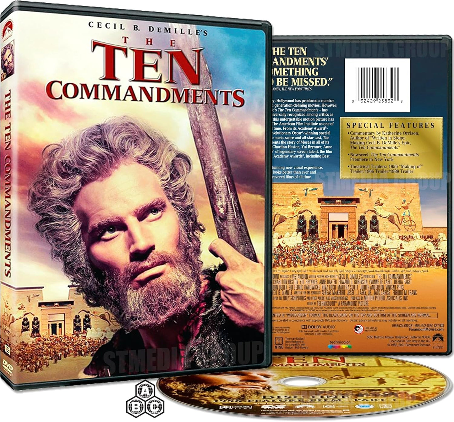The Ten Commandments (1956) [DVD] [Region Free]