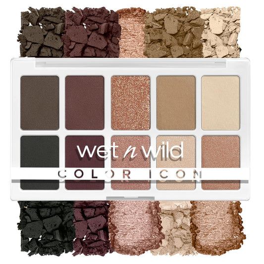 wet n wild Color Icon 10-Pan Eyeshadow Makeup Palette, Brown Nude Awakening -  BigGreenBear.com Beauty Products 4.49 USD Big Green Bear