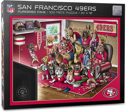 NFL Purebred Fans 500pc Puzzle - A Real Nailbiter -  BigGreenBear.com puzzles 14.89 USD Big Green Bear