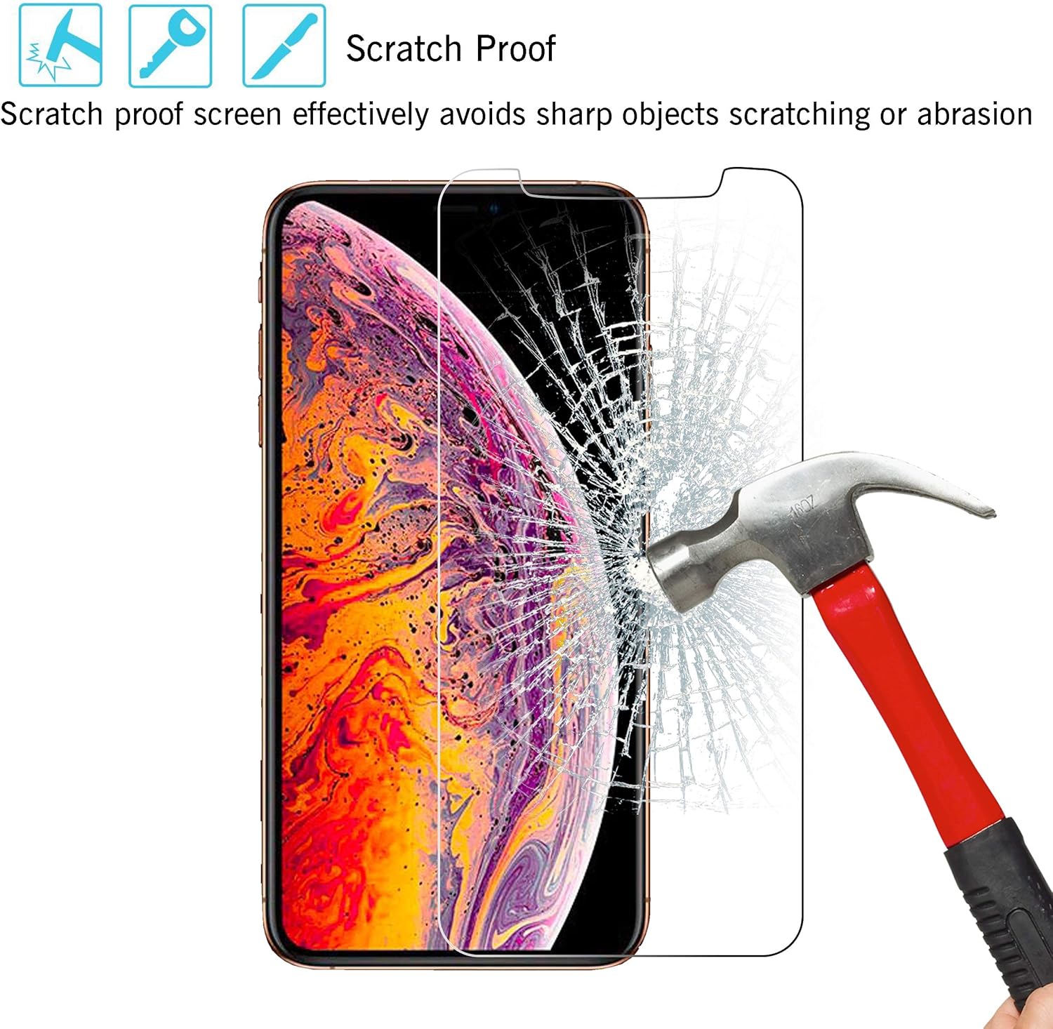 3 Pack Apple iPhone 11 Pro/iPhone Xs/iPhone X Screen Protector -  BigGreenBear.com