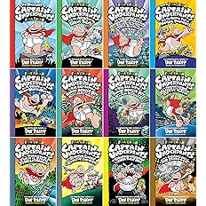 Captain Underpants Books 1-12 Complete FULL COLOR Collection