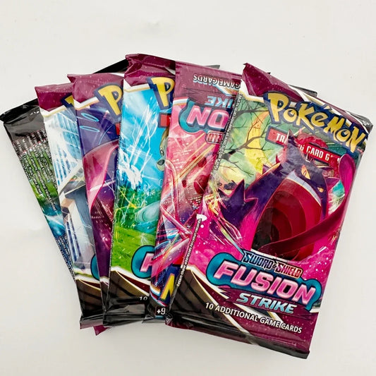 6 packs Pokemon Card Packs Sword & Shield Fusion Strike