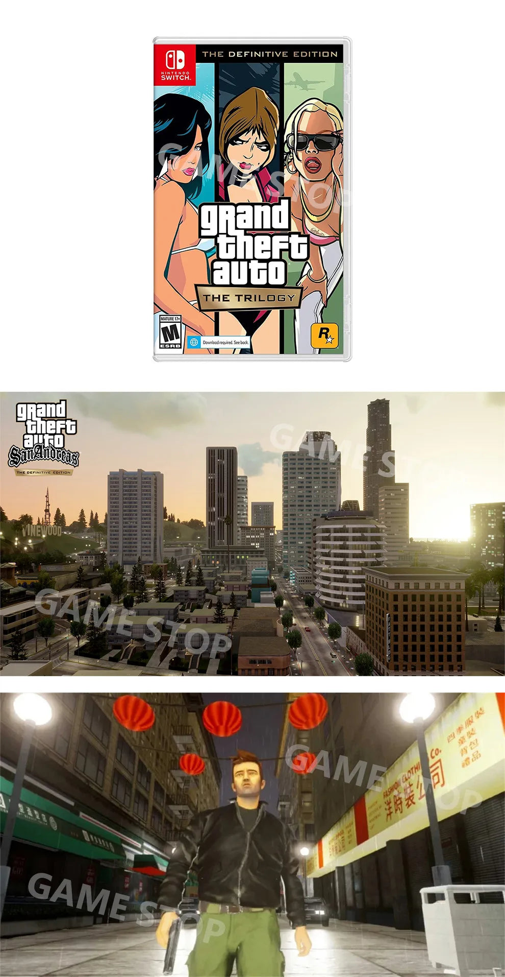 Grand Theft Auto: The Trilogy The Definitive Edition (Nintendo Switch)