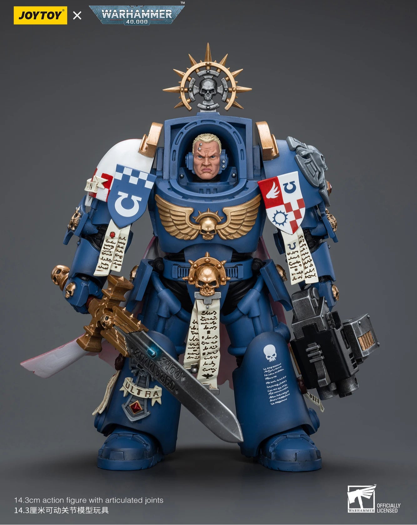 JOYTOY 1/18 Action Figure Warhammer 40K Ultramarines Primaris Captain Relic Shield Power Sword -  BigGreenBear.com Action Figure 79.88 USD Big Green Bear