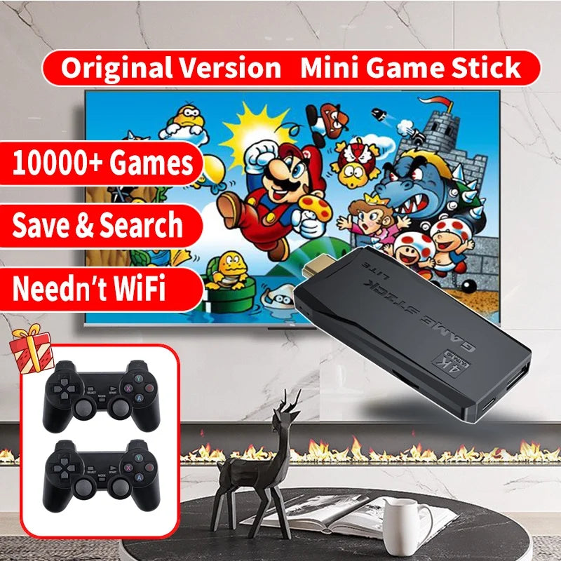 M8 Video Game Console 4K HDMI-64G WIRELESS-Built in 10000 Retro Game