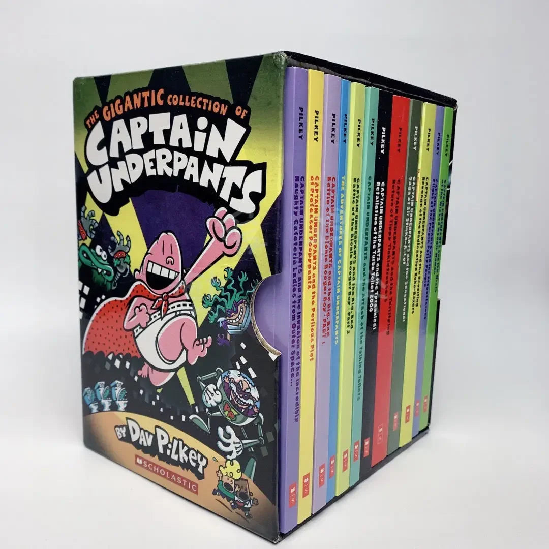 Captain Underpants Books 1-12 Complete FULL COLOR Collection