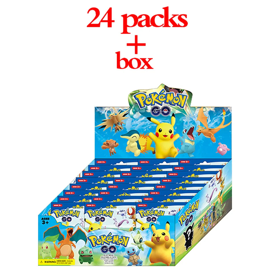24pcs Pokemon Anime Pikachu Box Blind Box Figures PVC model Toys