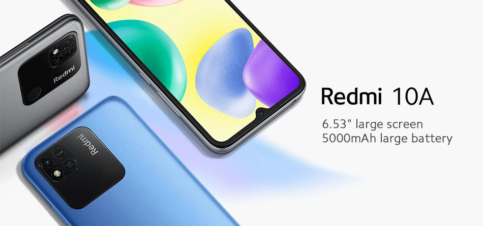 Xiaomi Redmi 10A Global 64GB/128GB Smartphone Unlocked 5000mAh 6.53" Big Screen -  BigGreenBear.com cell phone 79.99