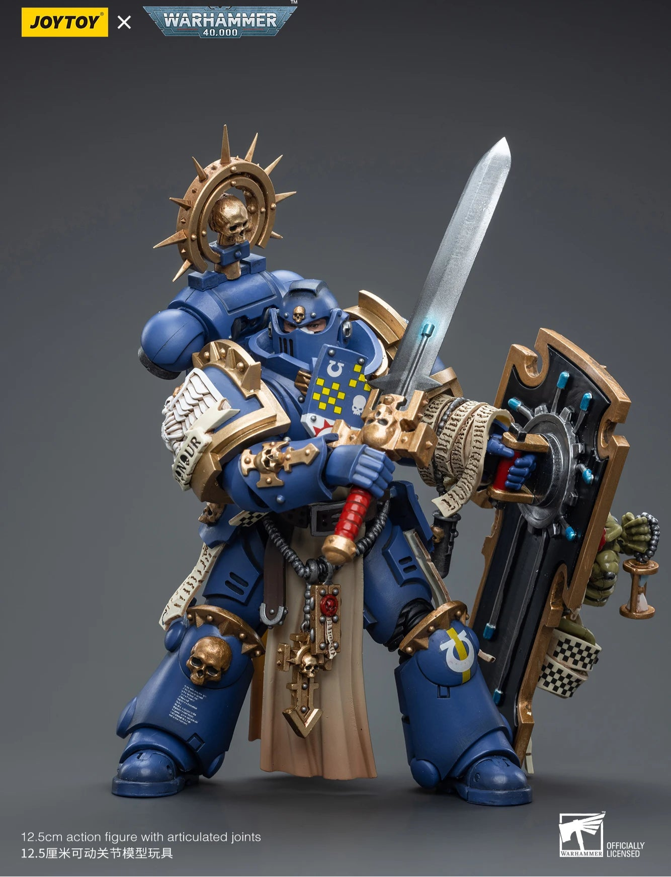 JOYTOY 1/18 Action Figure Warhammer 40K Ultramarines Primaris Captain Relic Shield Power Sword -  BigGreenBear.com Action Figure 79.88 USD Big Green Bear