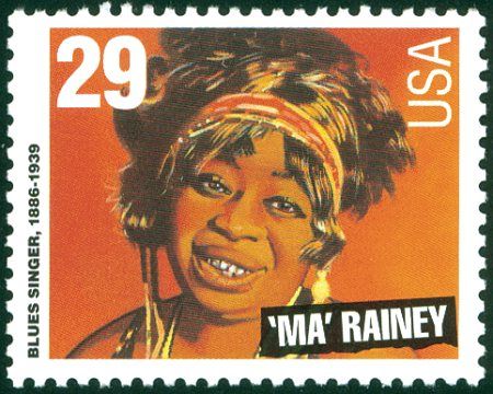 #2859 - 29¢ "Ma" Rainey 1994 Biggreenbear.com Big green bear