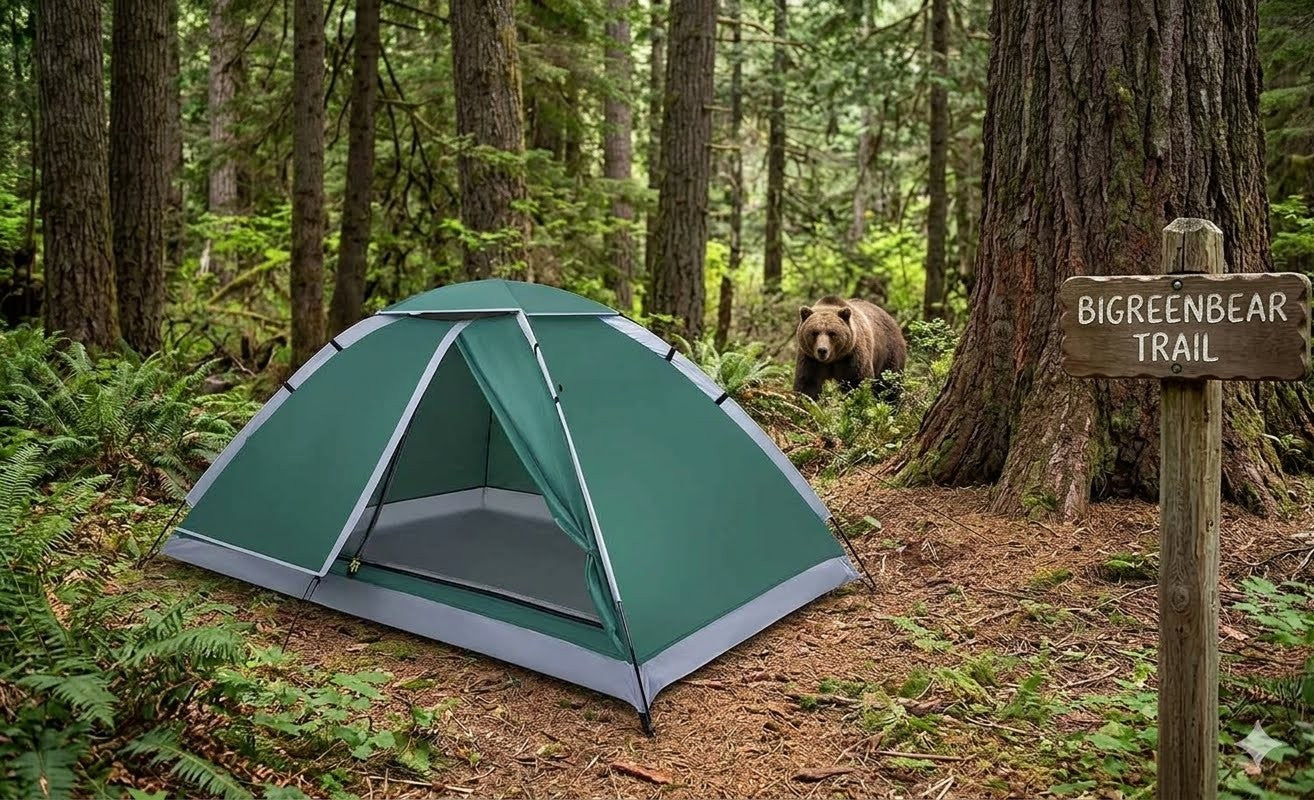 tenters barrien BigGreenBear 2-Person Waterproof Camping Tent – Big Green Bear