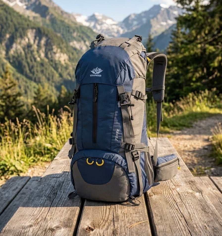 50L Waterproof Hiking Backpack with Rain Cover
