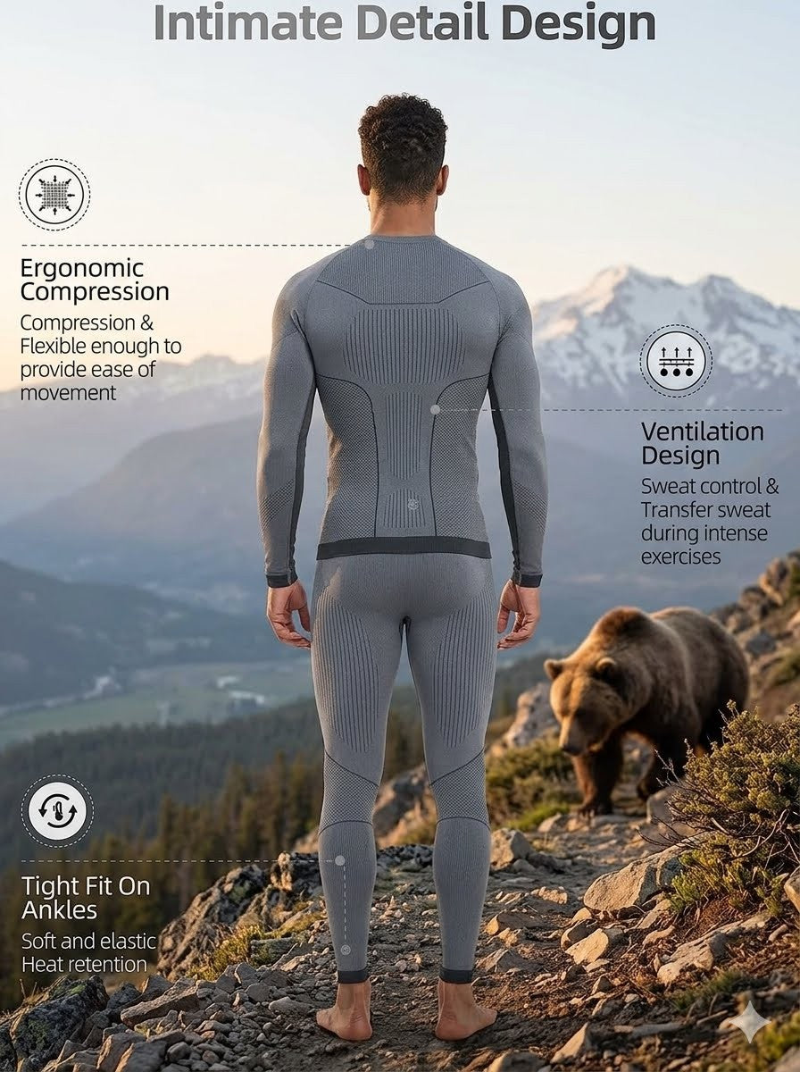 Men’s Thermal Underwear Long Johns Base Layer