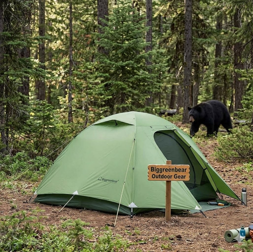 1-2 Person Ultralight Waterproof Backpacking Tent – Big Green Bear