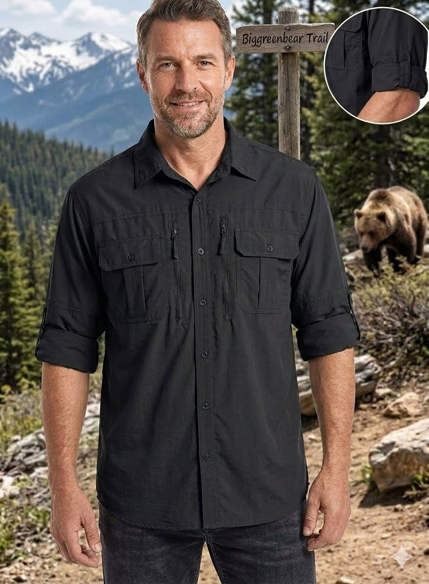 Men's UPF 50+ Long Sleeve Hiking Shirt