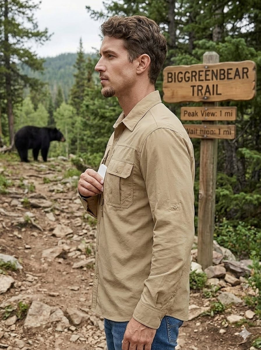 Men's UPF 50+ Long Sleeve Hiking Shirt
