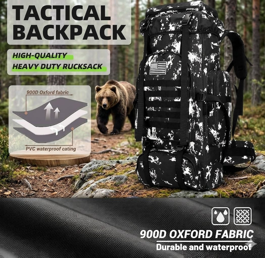 70L Camouflage Tactical Military Backpack