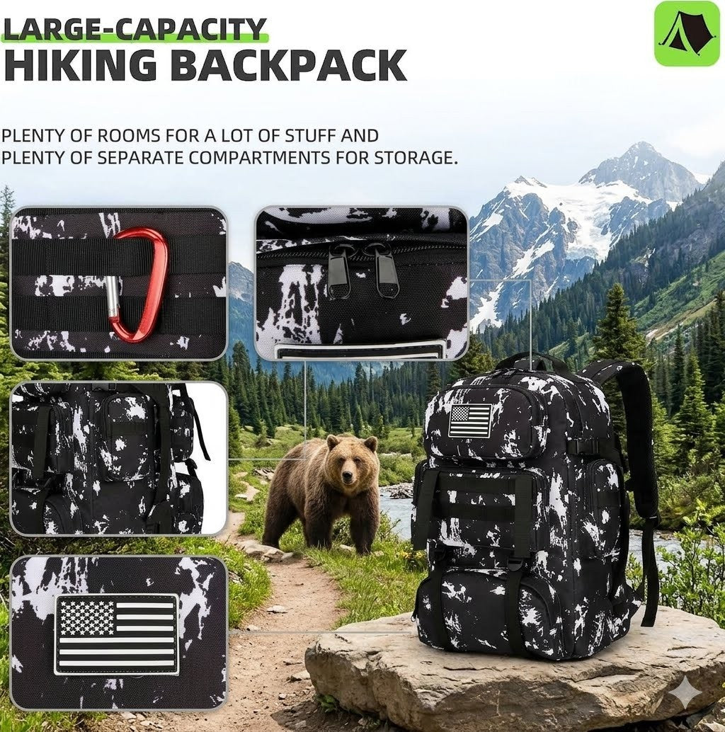 70L Camouflage Tactical Military Backpack