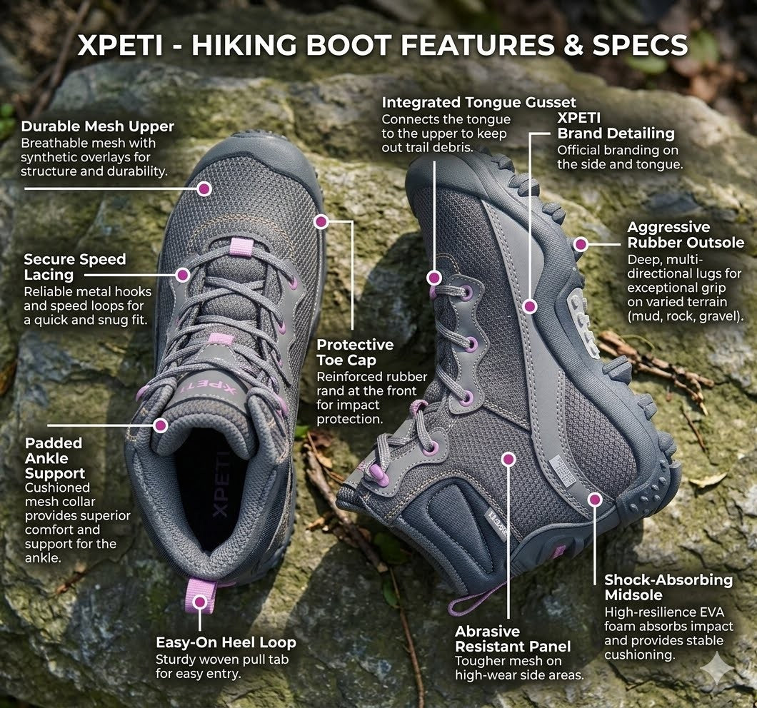 Women's Dimo Mid Waterproof Trail Hiking Boots
