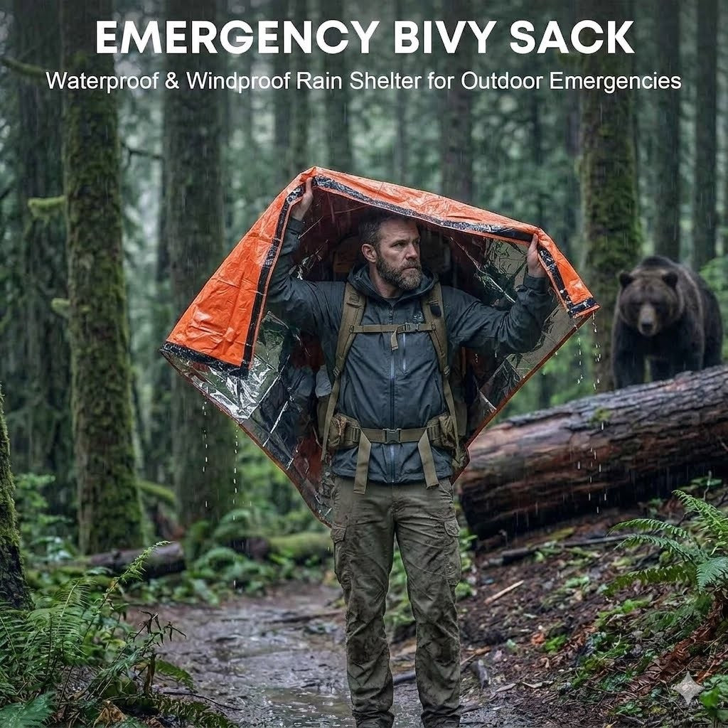 Thermal Emergency Sleeping Bag 2-Pack for Survival
