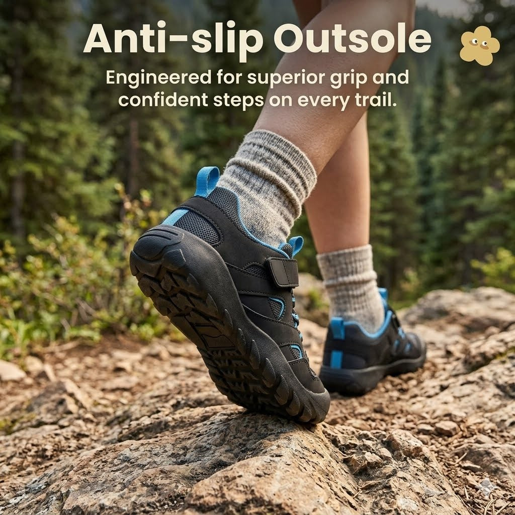 Kids Waterproof Hiking Shoes | Non-Slip Breathable Hikers