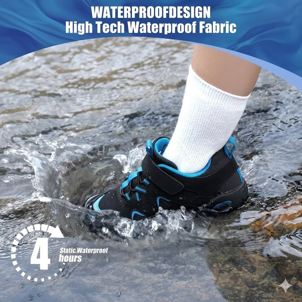 Kids Waterproof Hiking Shoes | Non-Slip Breathable Hikers