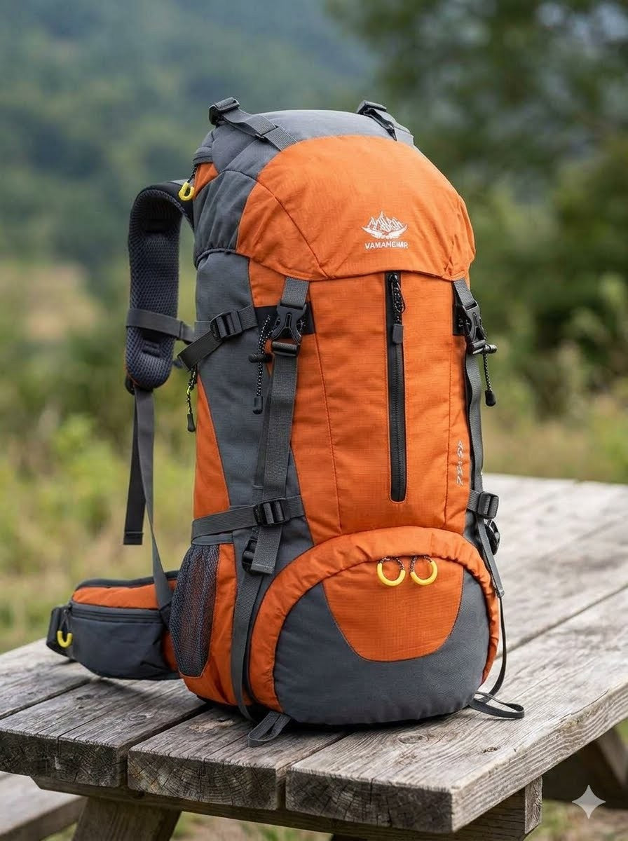 50L Waterproof Hiking Backpack with Rain Cover