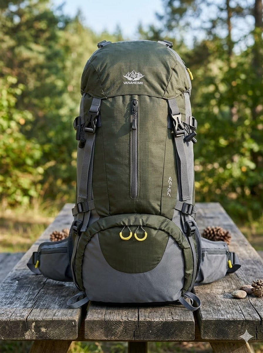 50L Waterproof Hiking Backpack with Rain Cover