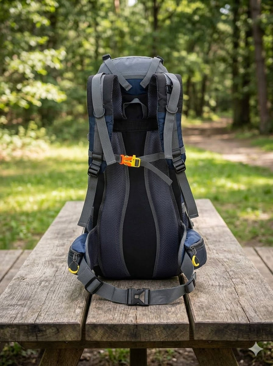 50L Waterproof Hiking Backpack with Rain Cover