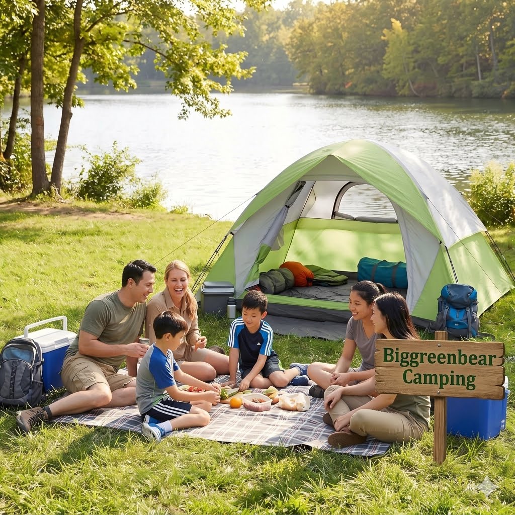 XL Camping Tents 4/6 Person Waterproof Double Layer Dome