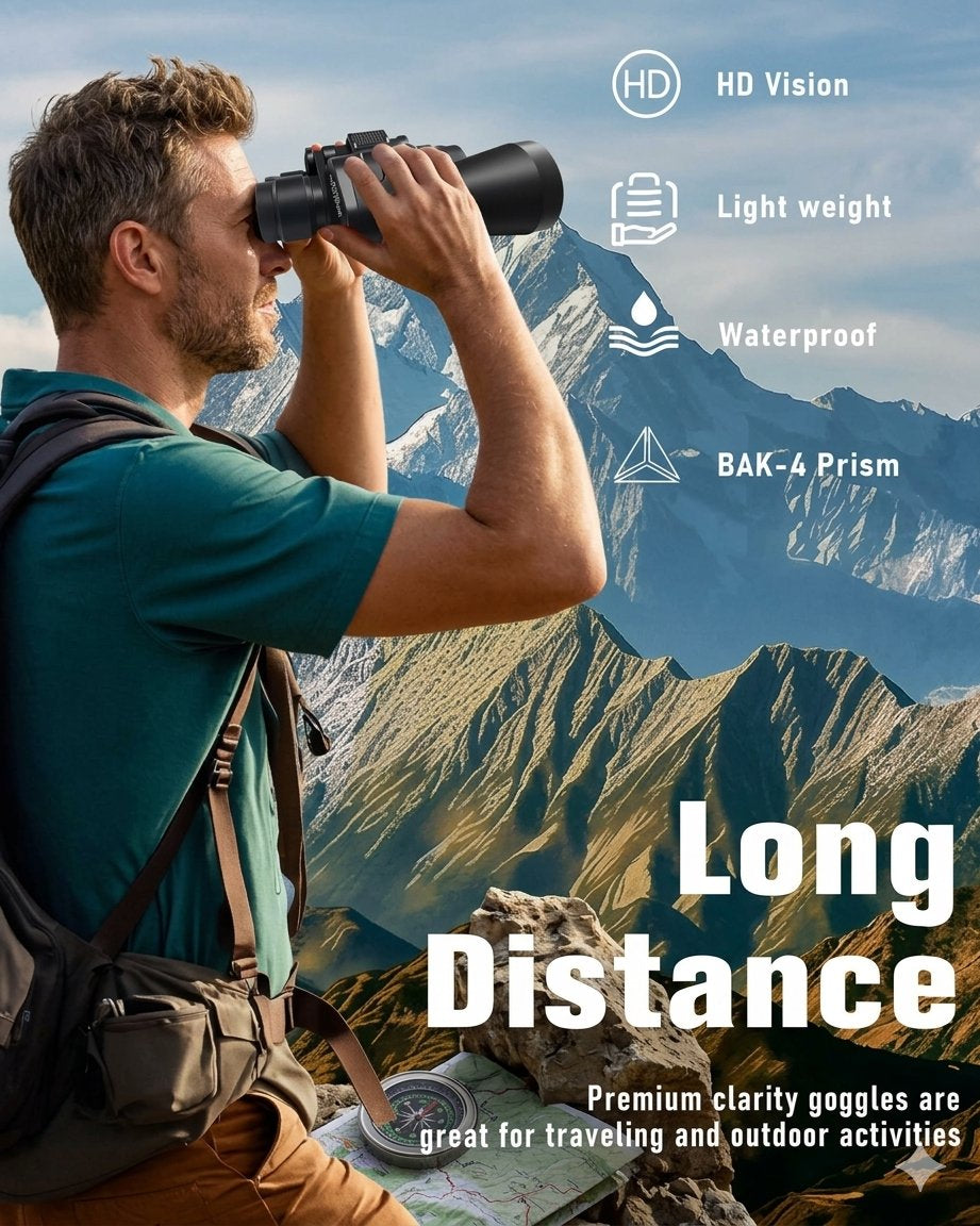 20x50 Waterproof Hiking & Camping Binoculars