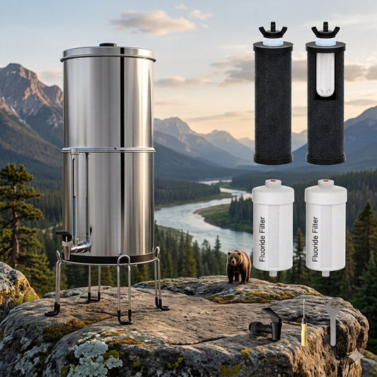 2.25G Stainless Gravity Water Filter System