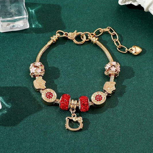 NEW! Cute kawaii anime bracelet, Hello Kitty sweet bow bracelet Jewelry -  BigGreenBear.com jewelry 18.99 USD Big Green Bear