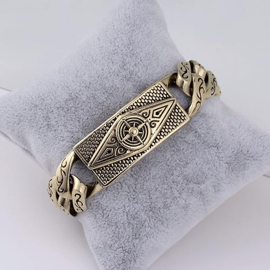 NEW! Men Chain Bracelet Watch Vintage Mayan Style Lind Bracelets Hip Hop Jewelry -  BigGreenBear.com jewelry 24.50 USD Big Green Bear